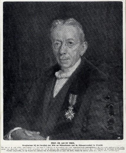 Portret van Prof. Jan de Vries