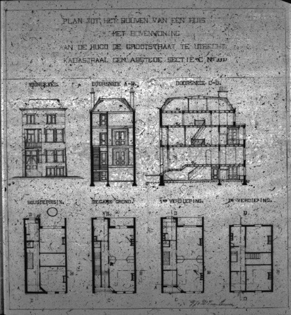 Bouwplan Johan de Wittstraat 1 en Hugo de Grootstraat 1 en 2