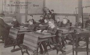 Schoolklas van Sint Henricus in Tilburg voor slechtszienden