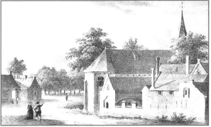 De St. Servaasabdij omstreeks 1650